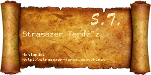 Strasszer Teréz névjegykártya